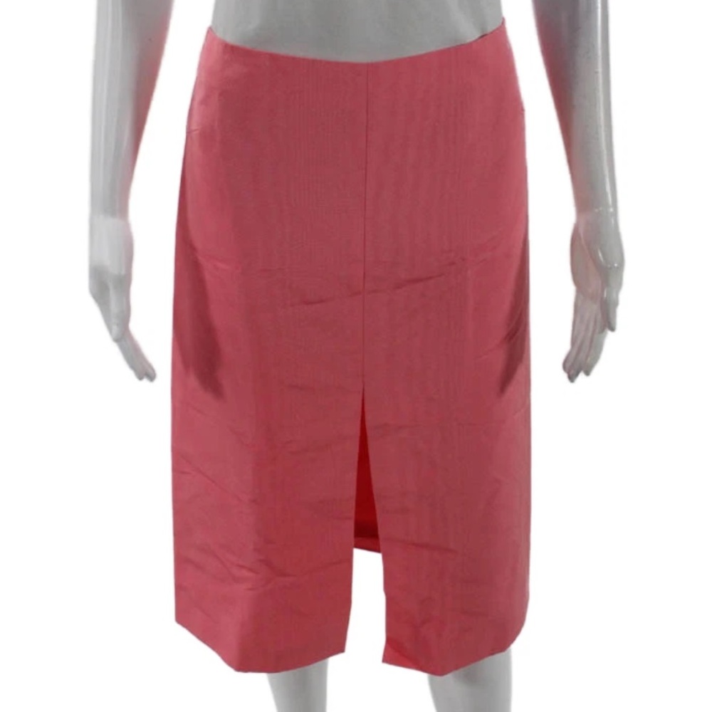 Bach Mai Womens Front-Slit Pencil Skirt - Rococo Pink Size 4